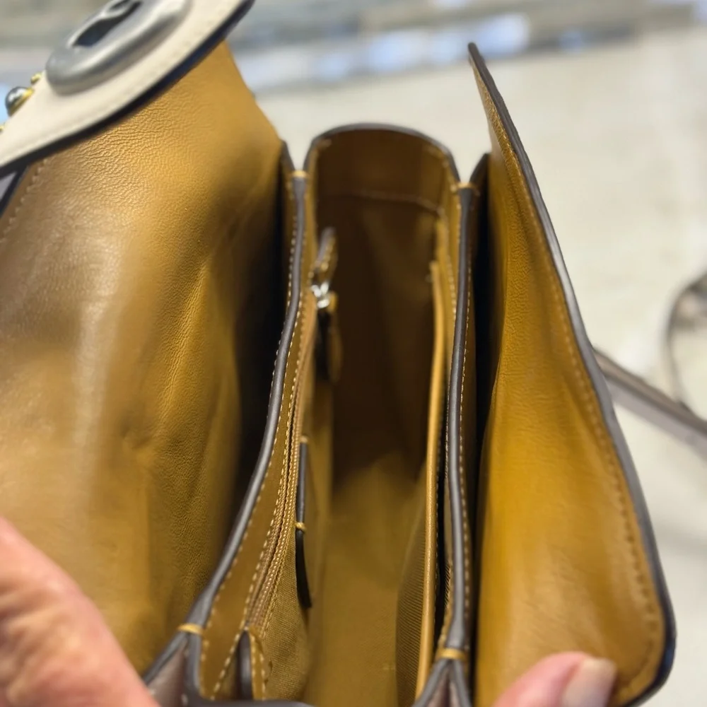 Coach White Studded Crossbody Bag - Picture 12 of 16